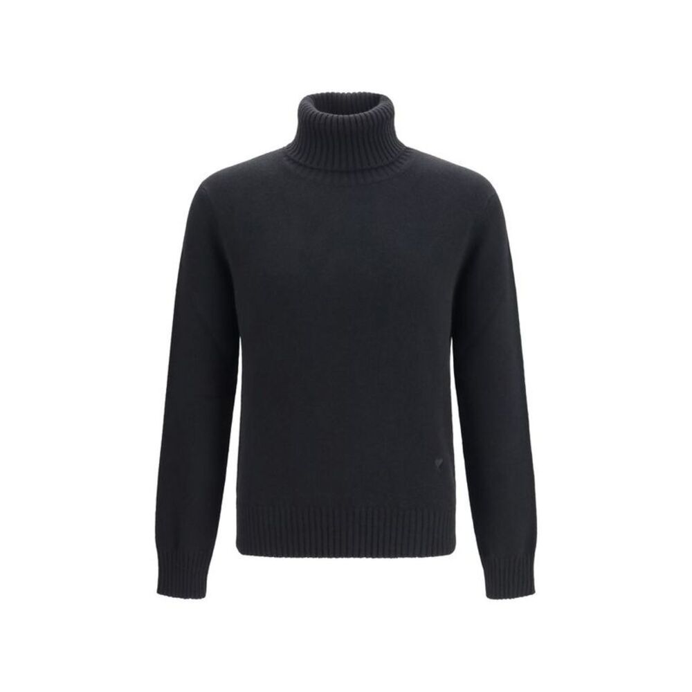 Ami Paris Black Wool Oves Aries Men's Sweatshirt